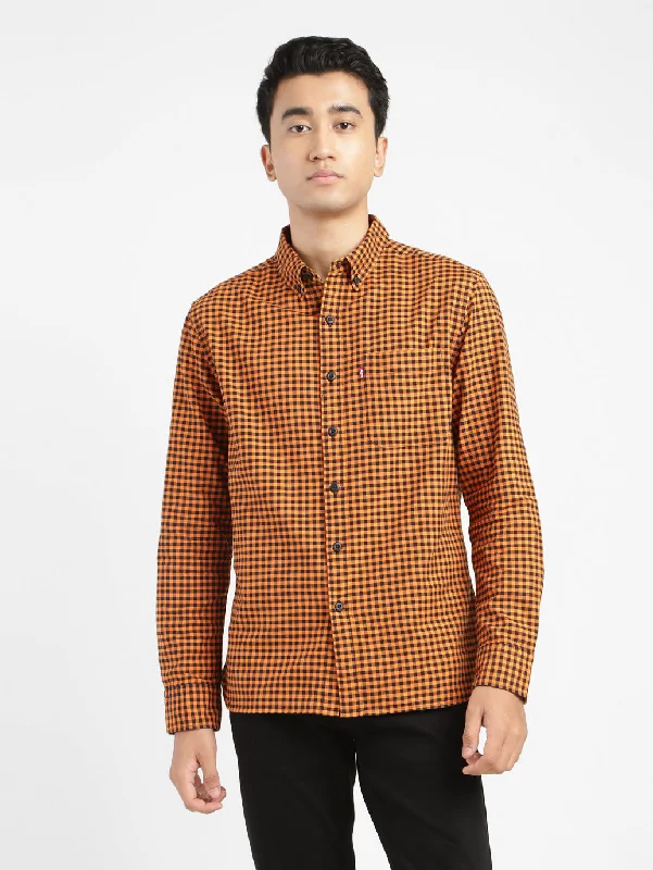 Men's Checkered Slim Fit Shirt